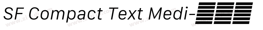 SF Compact Text Medi字体转换